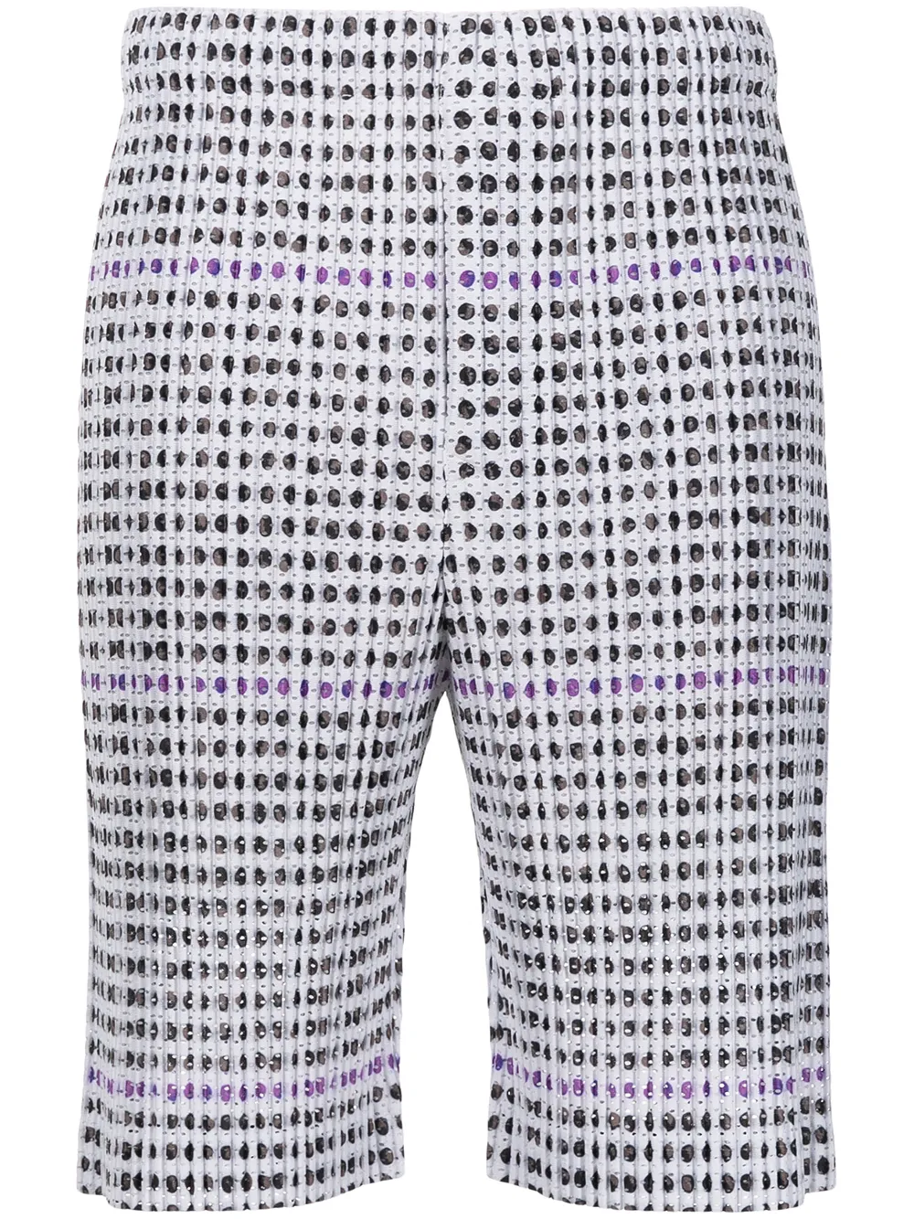 

Homme Plissé Issey Miyake bermudas rectas con bolsillos - Blanco