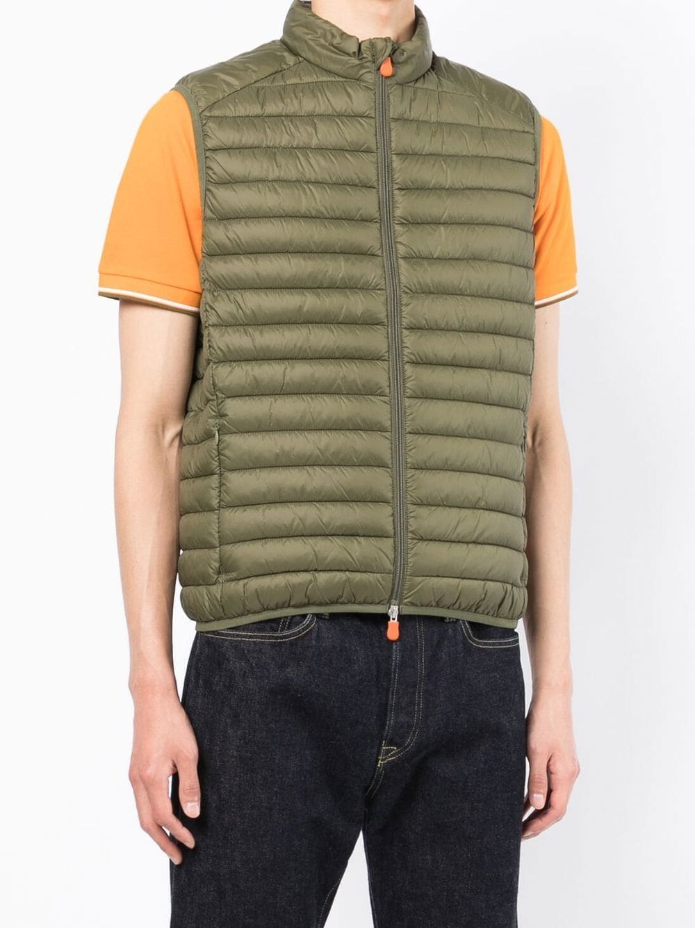 Shop Save The Duck Adam Padded Vest Gilet In Grün