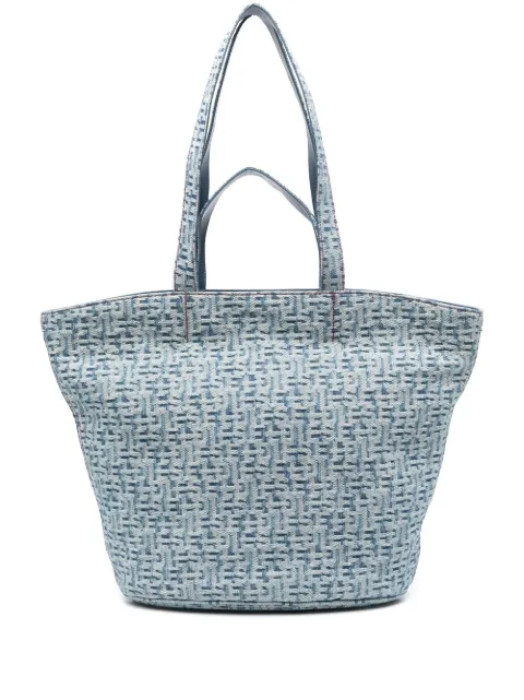 Diesel logo-jacquard tote bag