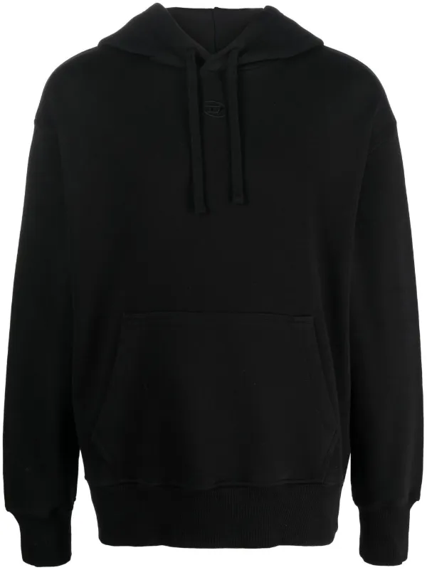 直営店☆DIESEL☆S-MACS-HOOD-L4 FELPA プラネットロゴ フーディ Men's Hoodie with Planet logo print | Black | Diesel