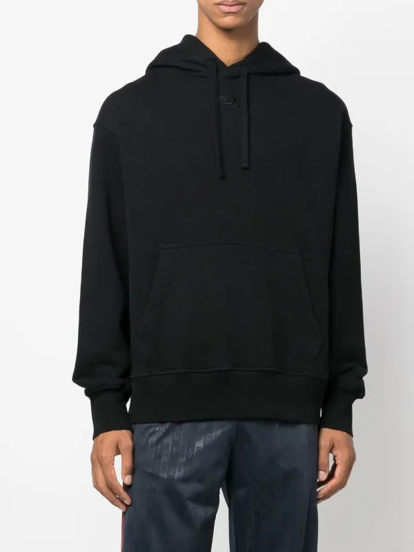 パーカー・フーディ Diesel S-Macs Cotton Sweatshirt Men's Hoodie with Planet logo print | Black | Diesel