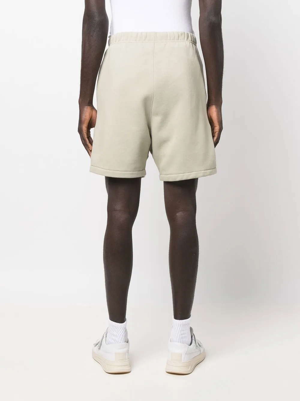 FEAR OF GOD ESSENTIALS Trainingsshorts met logopatch Groen