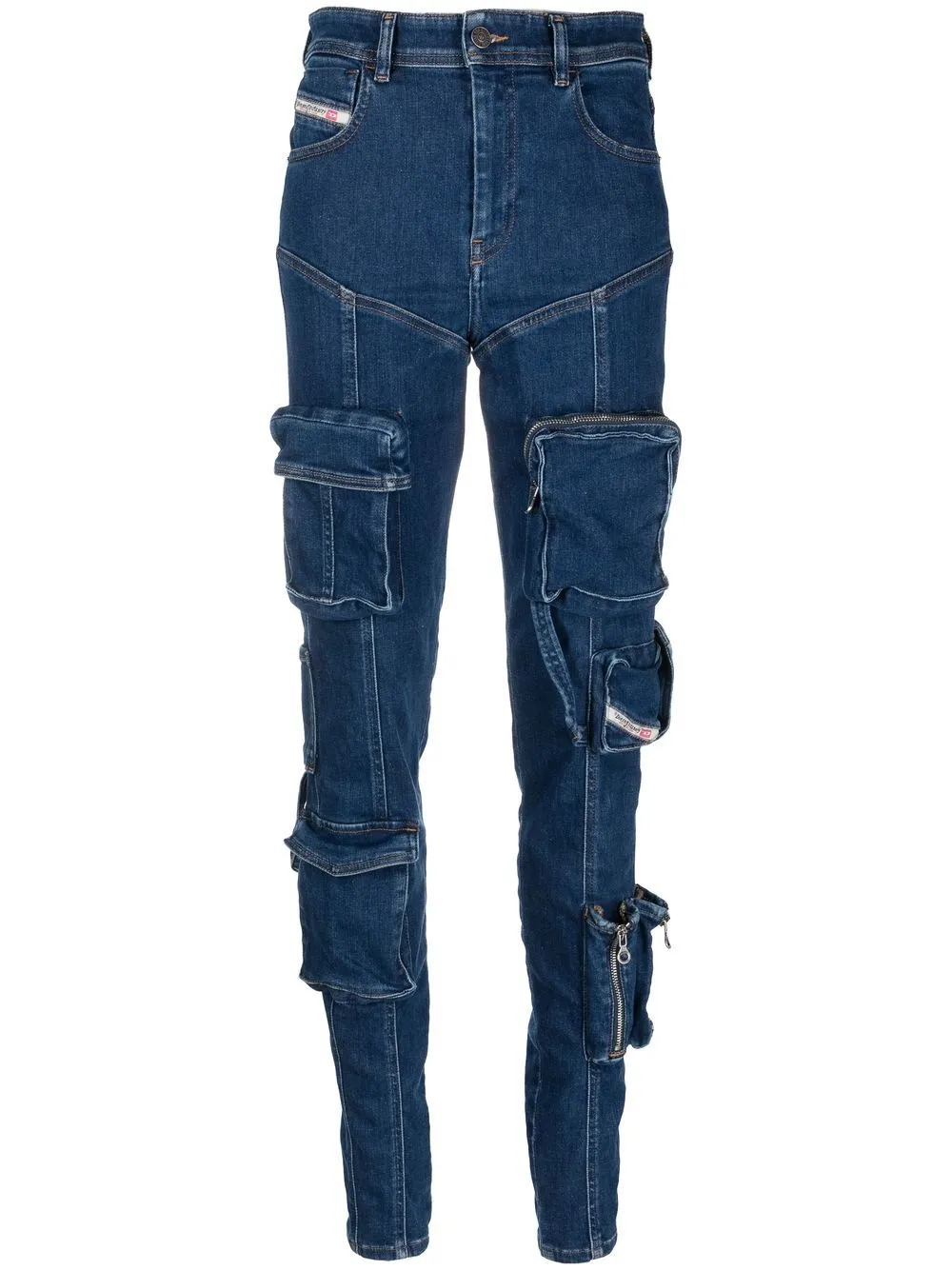 Diesel Super Skinny Jeans In Blue