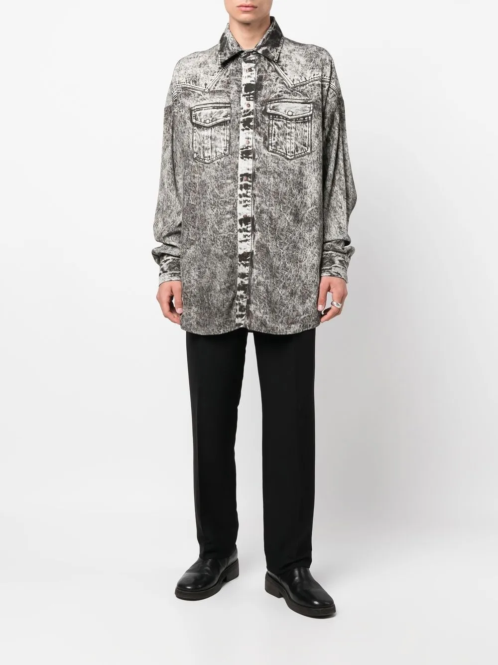 Diesel Denim overhemd - Grijs