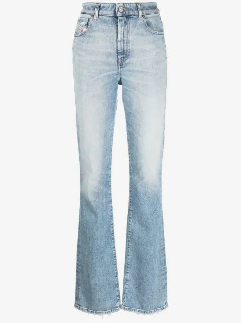 Diesel Calça jeans flare cintura alta