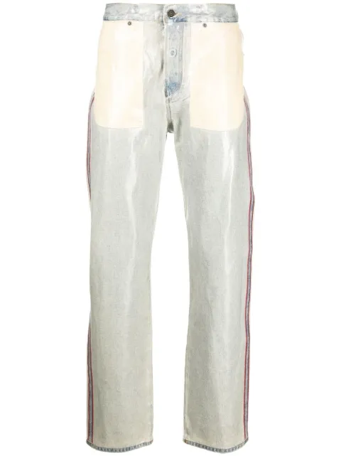 Diesel jeans rectos con rayas laterales