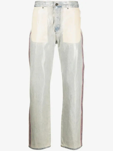 Diesel side-stripe straight-leg jeans