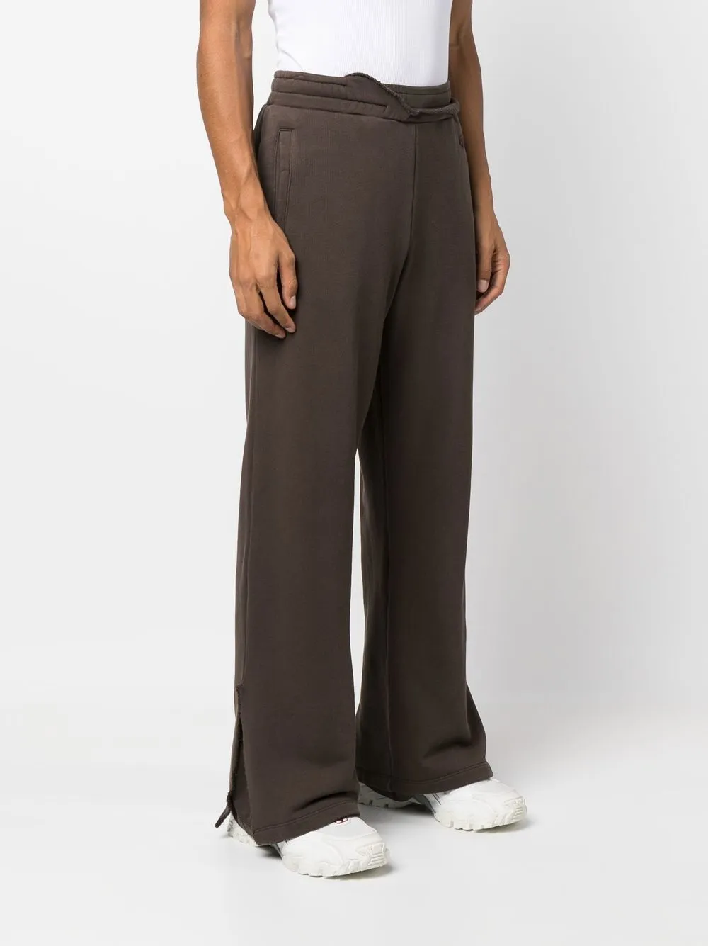  Diesel Weite P Toppal Jogginghose Mit Logo Stickerei   Braun 
