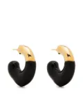 Sunnei Rubberized Small Earrings - Black