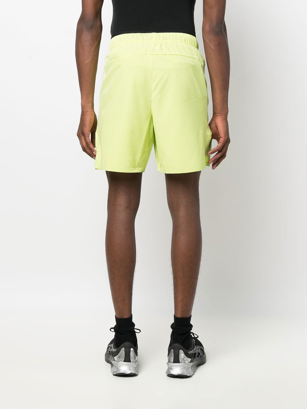 Shop Ea7 Logo-print Elasticated Shorts In Green