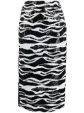 Dolce & Gabbana sequin panelled skirt - Black