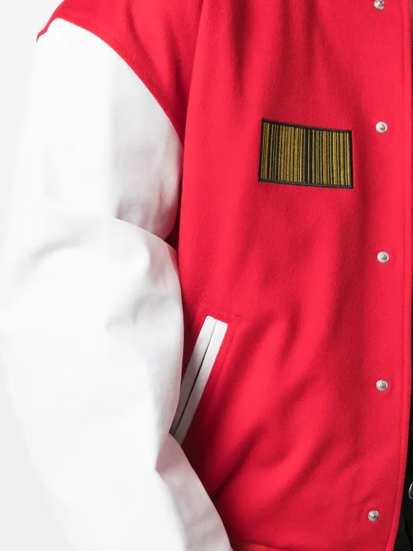 VTMNTS Embroidered Logo Bomber Jacket | Red | FARFETCH