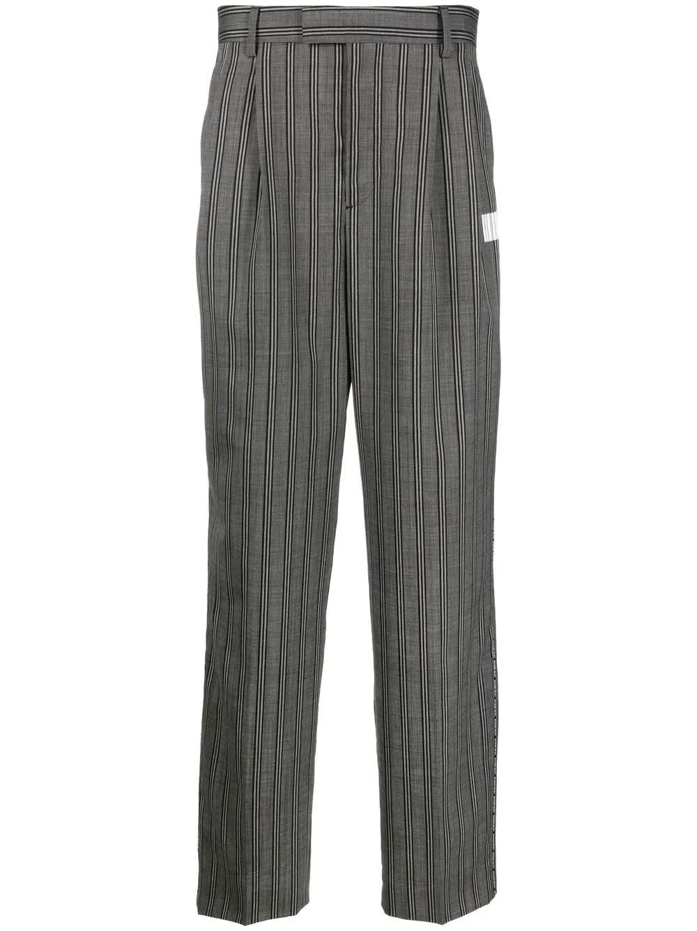 

VTMNTS striped straight-leg trousers - Grey