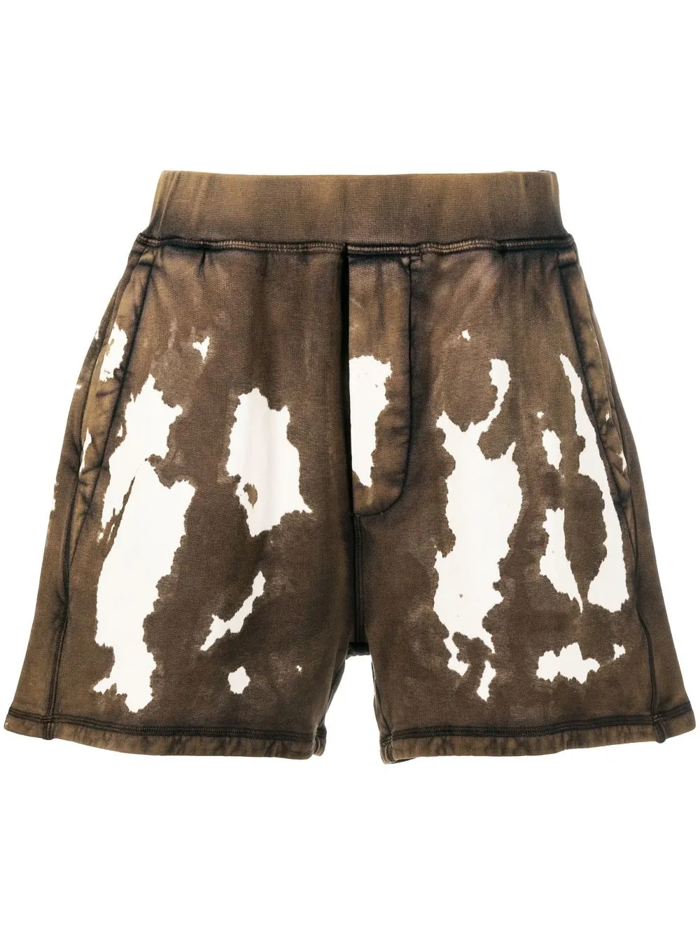 

Dsquared2 shorts deportivos con estampado tie-dye - Marrón