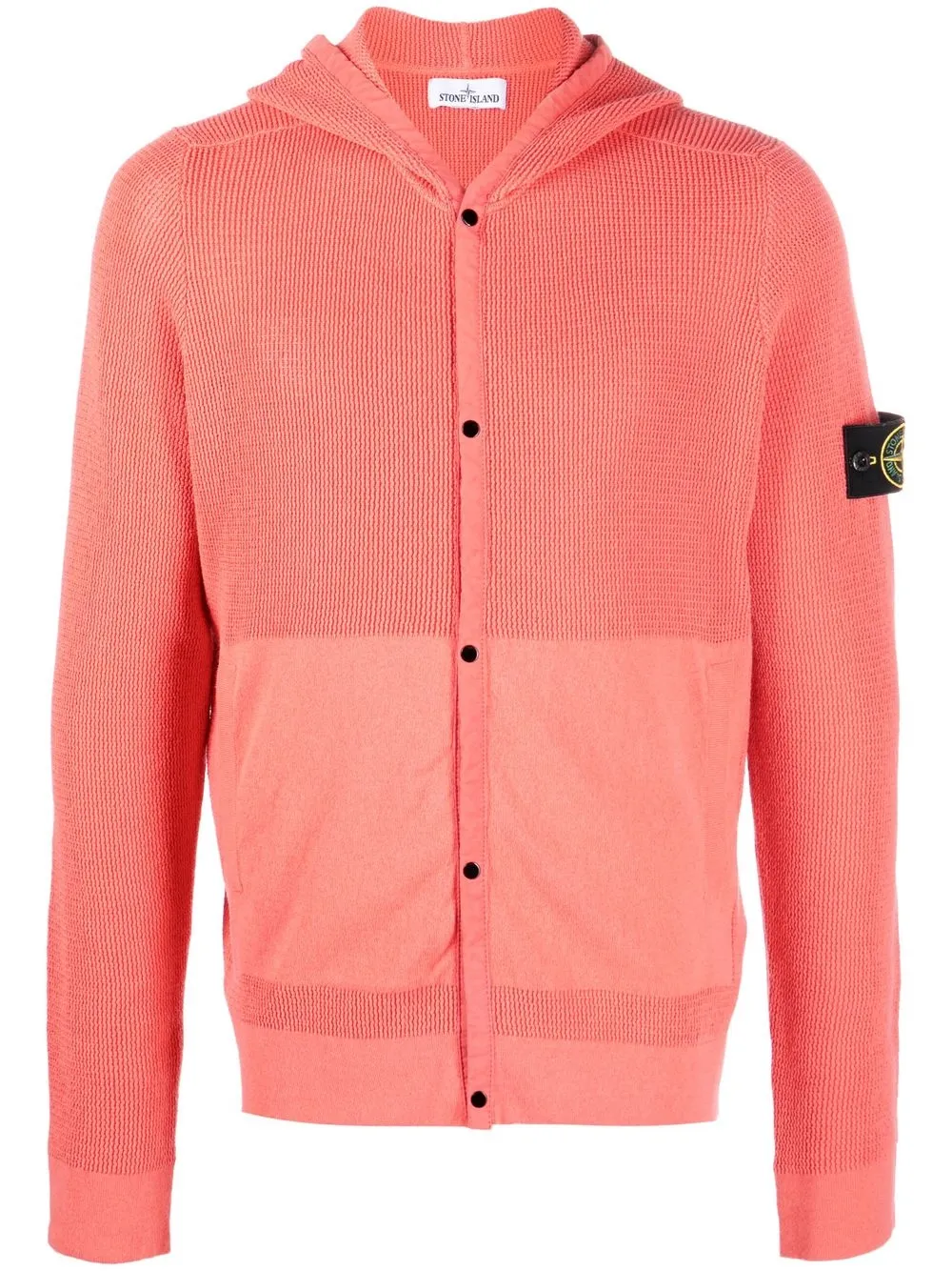 

Stone Island hoodie con parche del logo - Rosado