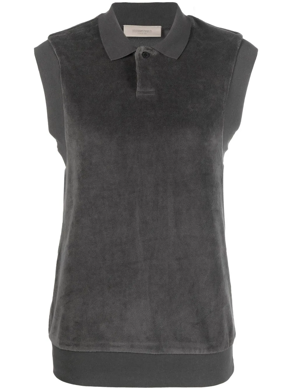 

FEAR OF GOD ESSENTIALS playera tipo polo sin mangas - Gris