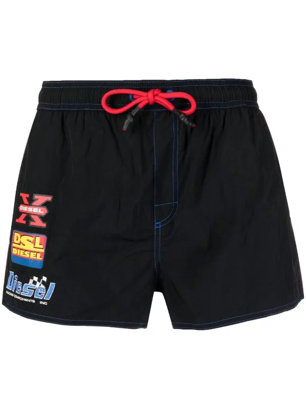 Diesel logo-print Swim Shorts - Farfetch