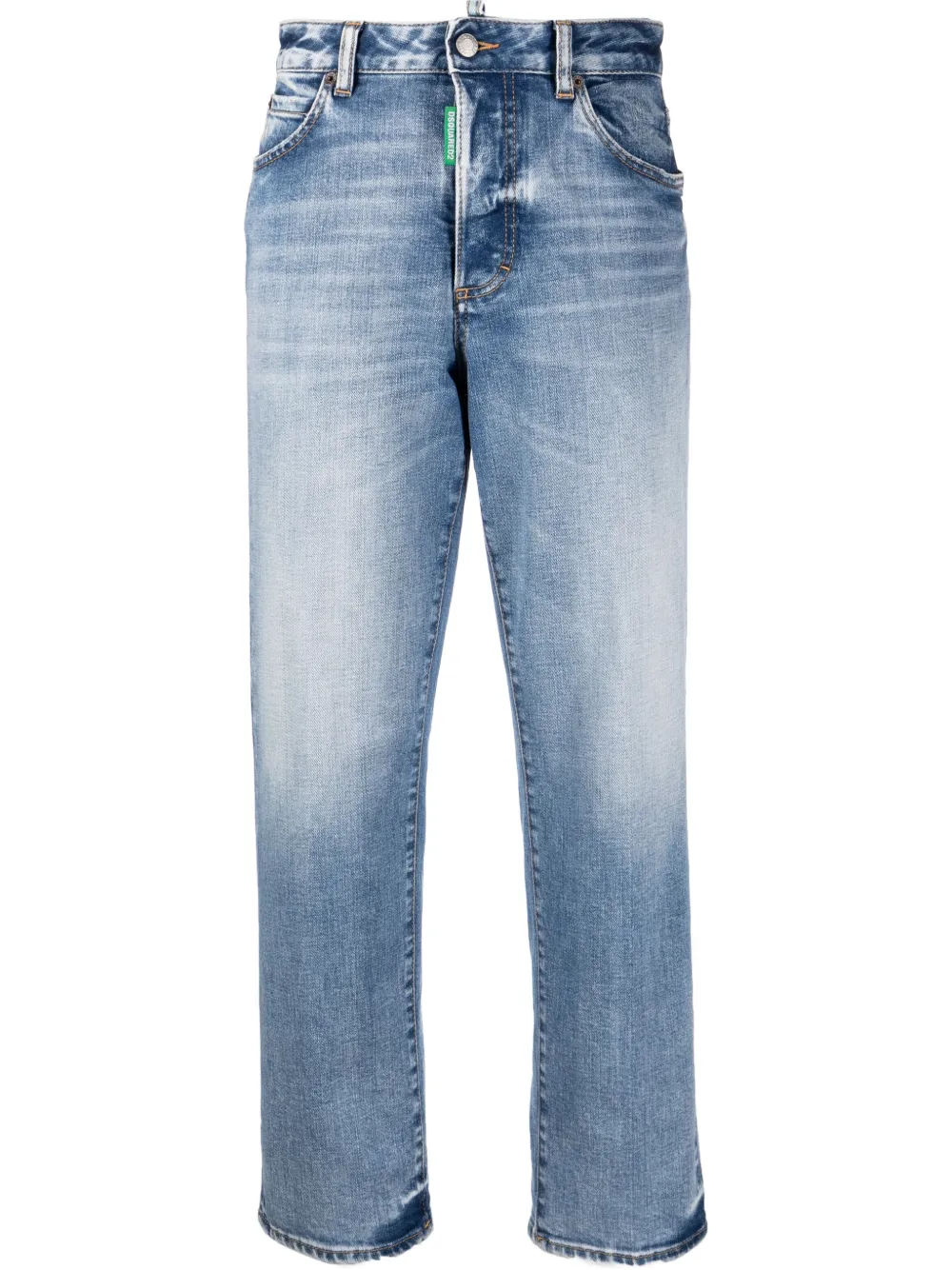 

Dsquared2 jeans rectos con tiro alto - Azul