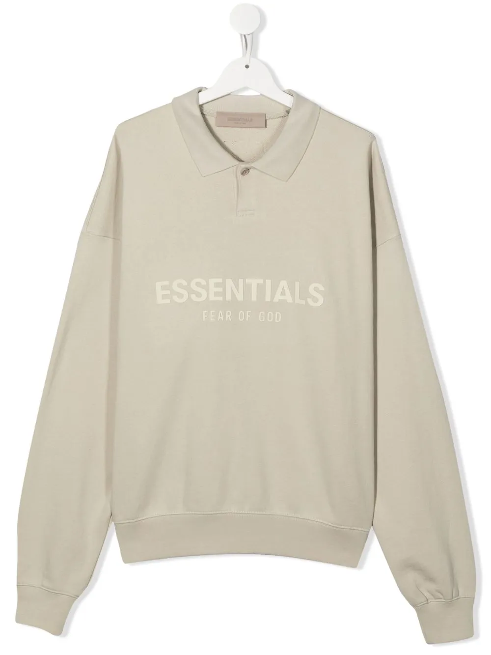 

FEAR OF GOD ESSENTIALS KIDS collared logo-print sweatshirt - Neutrals