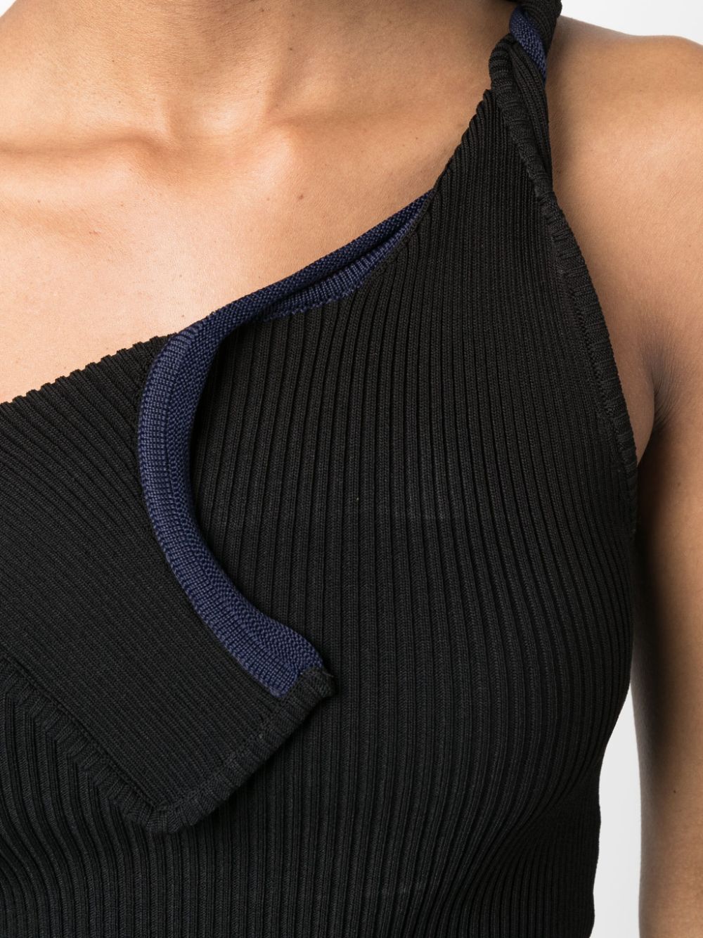 Jacquemus Asymmetric one-should Knitted Top - Farfetch