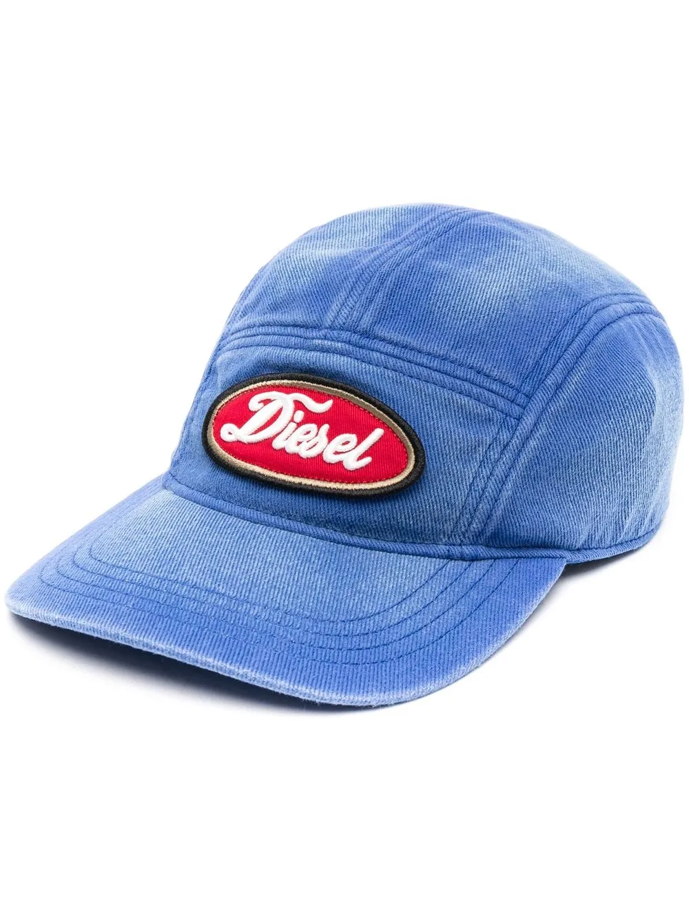 

Diesel gorra de mezclilla con parche del logo - Azul