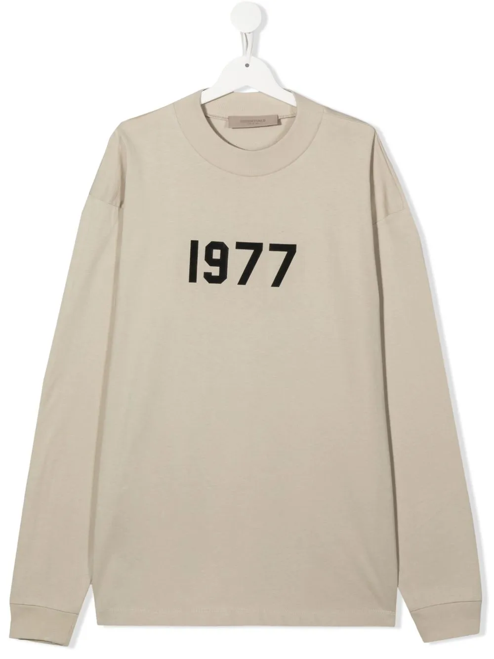 

FEAR OF GOD ESSENTIALS KIDS TEEN '1977' crew-neck cotton sweatshirt - Neutrals