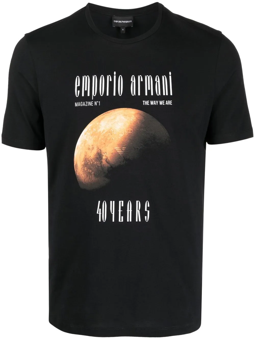 

Emporio Armani space-print T-shirt - Black