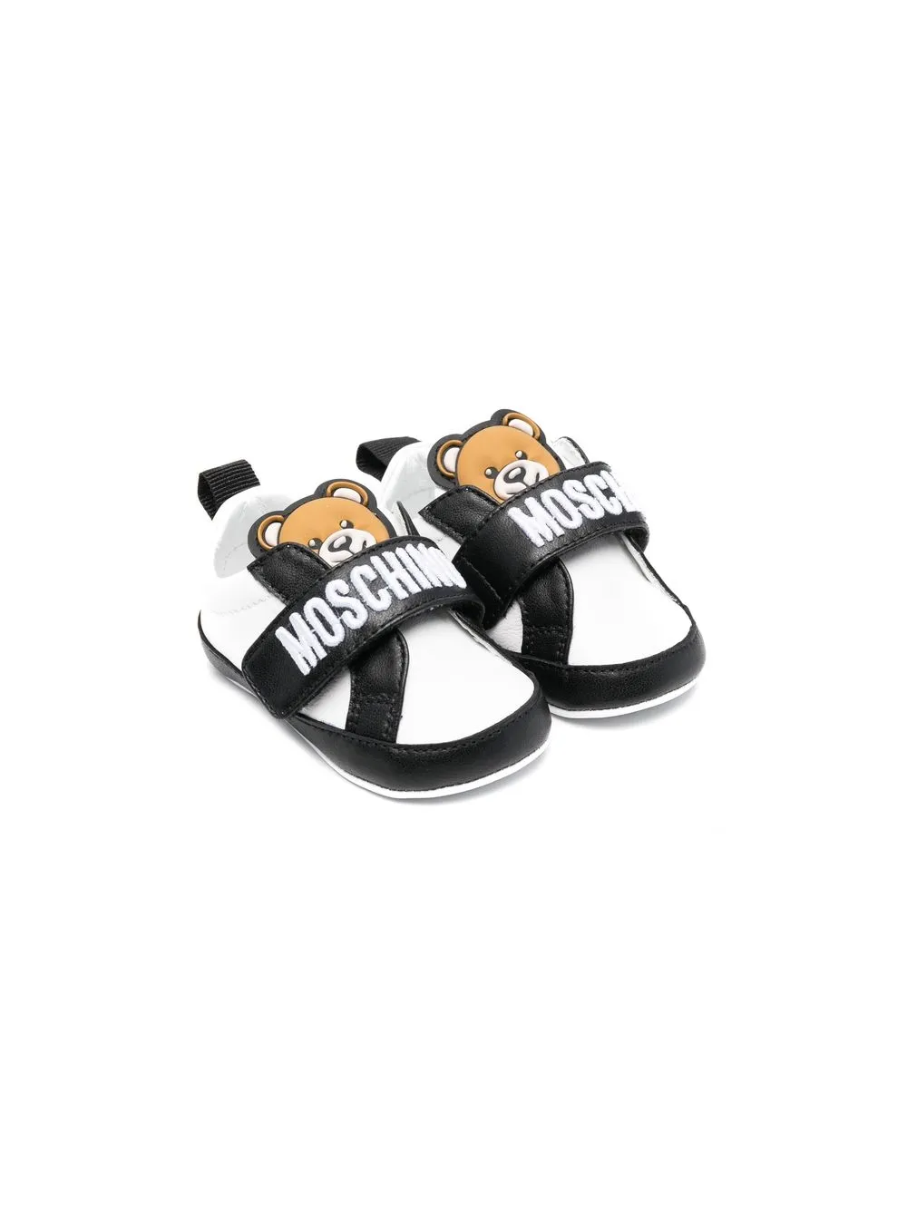 

Moschino Kids tenis Teddy con tira autoadherente - Blanco