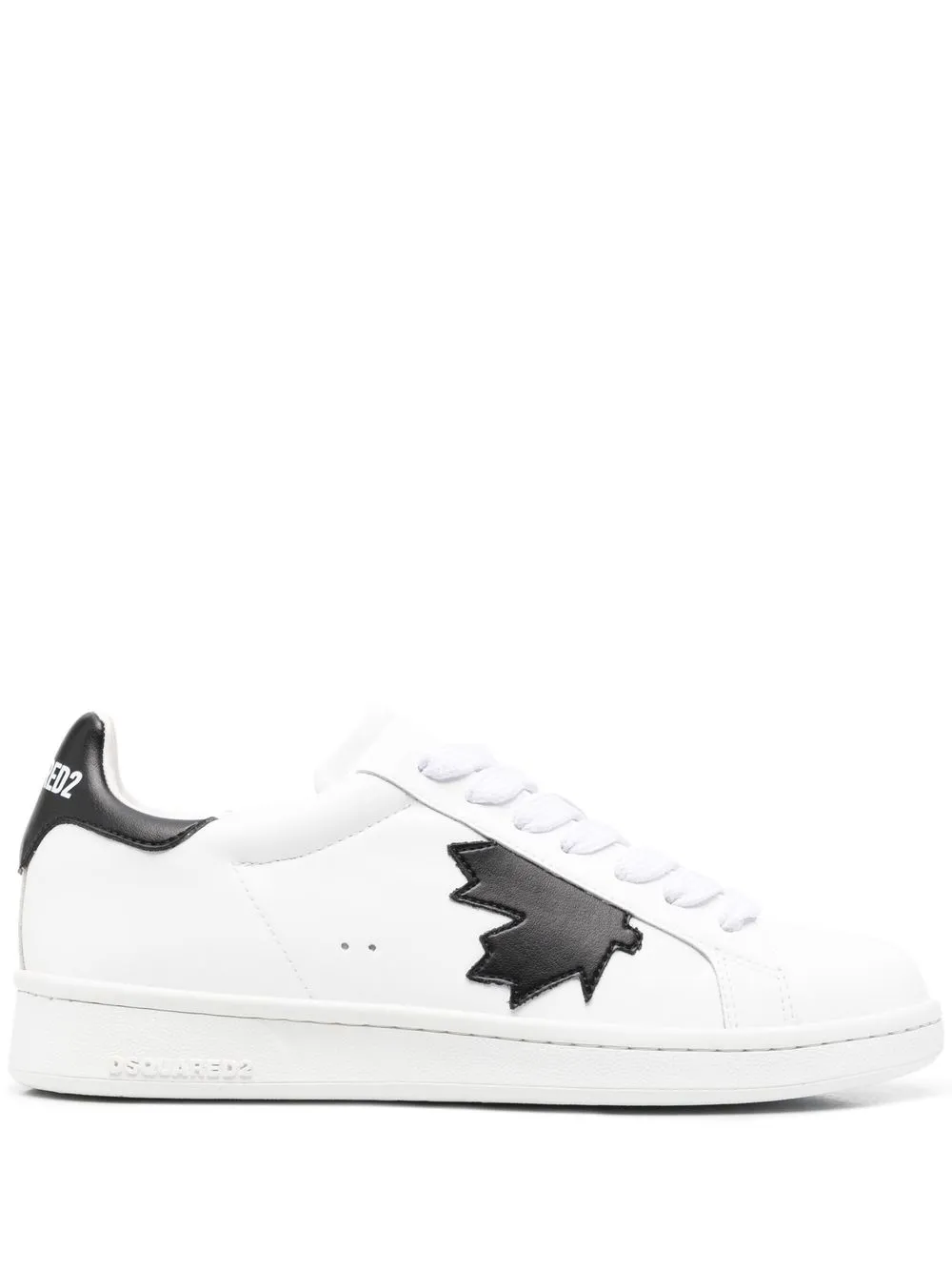 

Dsquared2 tenis con parche de hoja de arce - Blanco