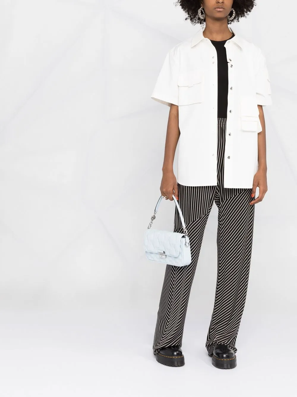 Michael Michael Kors Bradshaw schoudertas met logo reliëf - Blauw