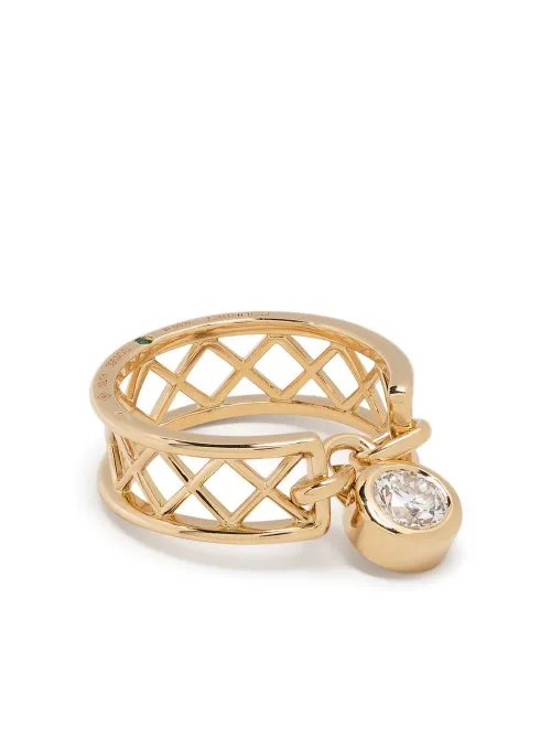Bague en 18ct recyclé sertie de diamants - Courbet - Modalova