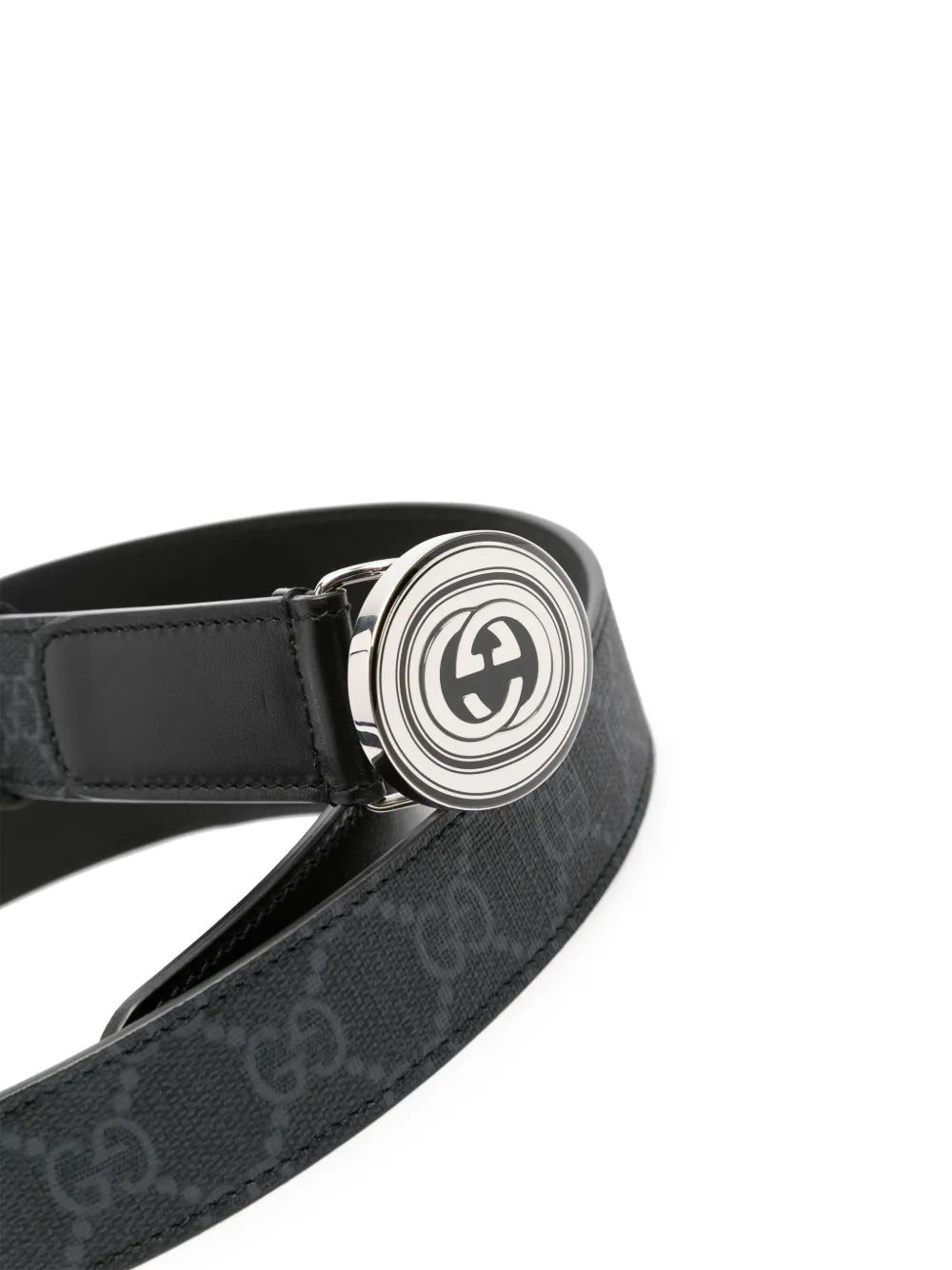 Black gucci belt interlocking g best sale