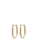 URSA 9kt yellow gold oval hoop earrings