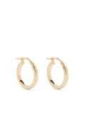 URSA 9kt yellow gold flat hoop earrings