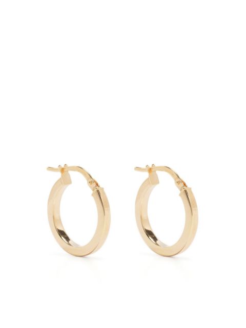 URSA 9kt yellow gold flat hoop earrings