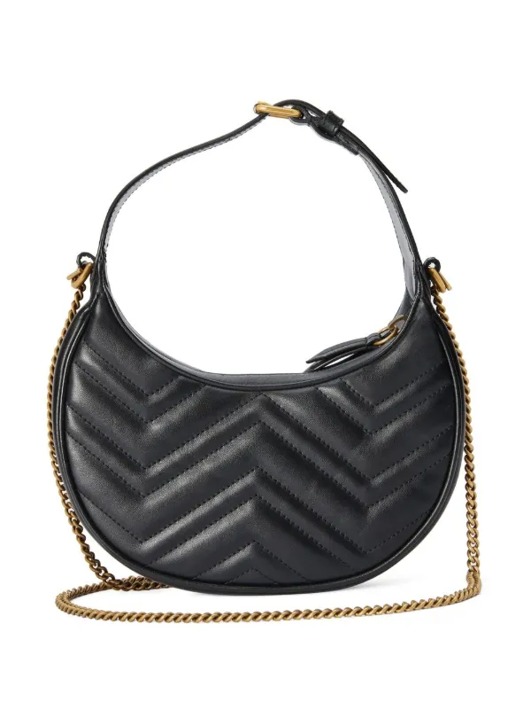 Black GG Marmont small quilted-leather cross-body bag