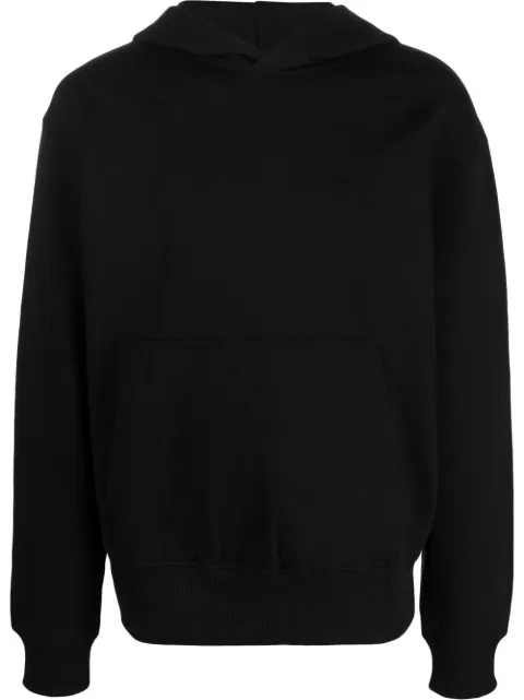 logo-print cotton hoodie