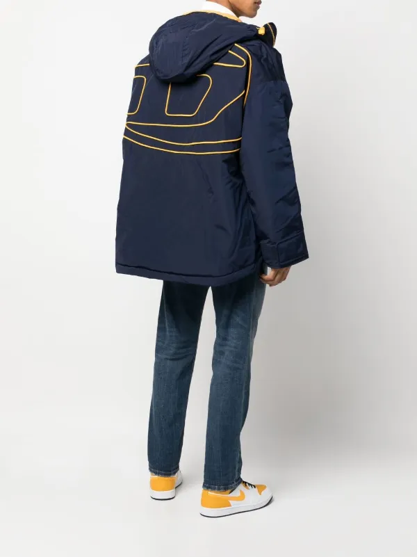 【限定】diesel hoolywood ジャケット　ネイビー Diesel フーデッド ジャケット | ブルー | FARFETCH JP