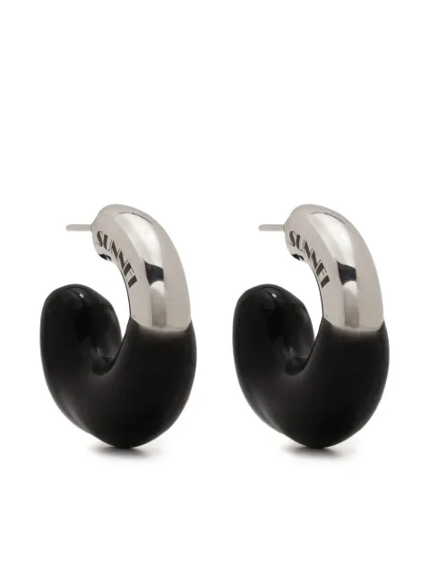Sunnei Rubberized Small Earrings