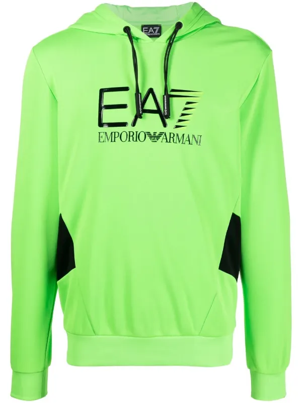 ea7 logo hoodie