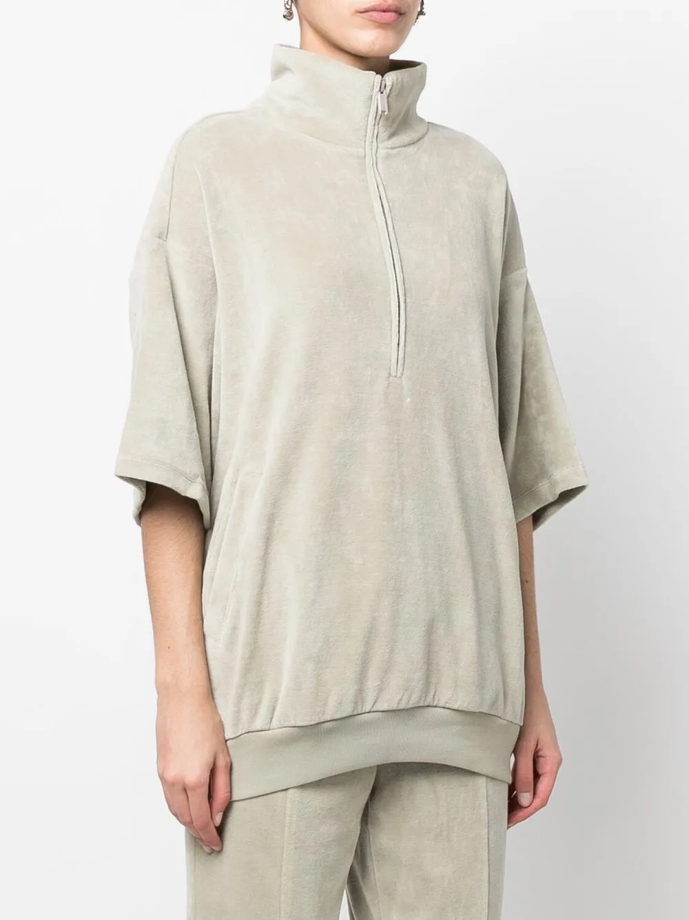  Fear Of God Essentials Sweatshirt Mit Kurzen ärmeln   Grün 