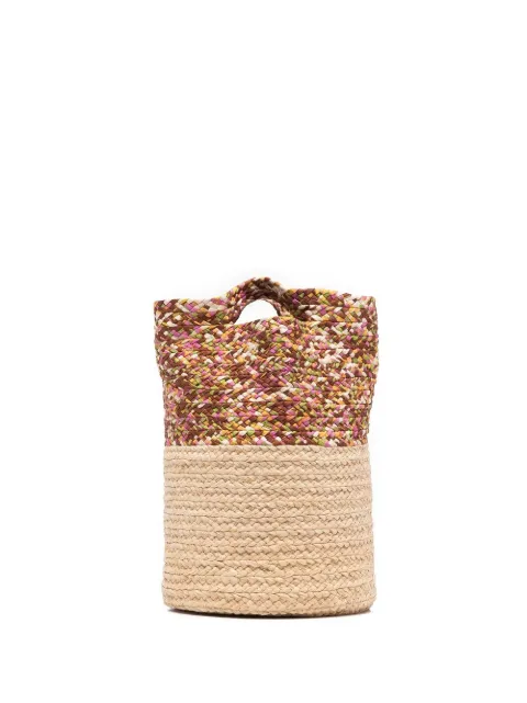 La DoubleJ woven-detail tote bag
