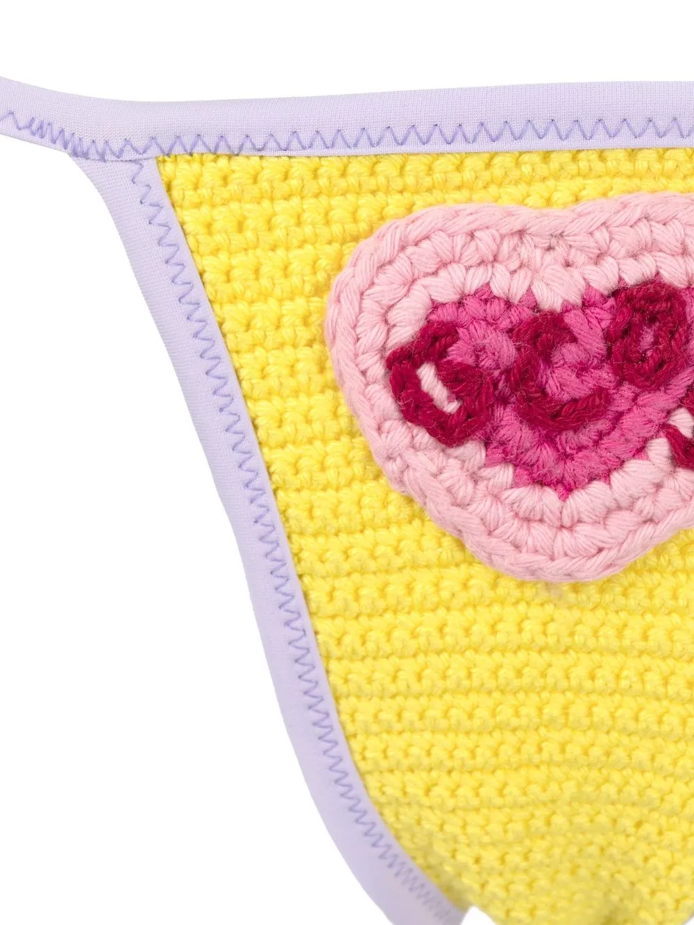 Gcds Multicolor Daisy Crochet Bikini In Gelb