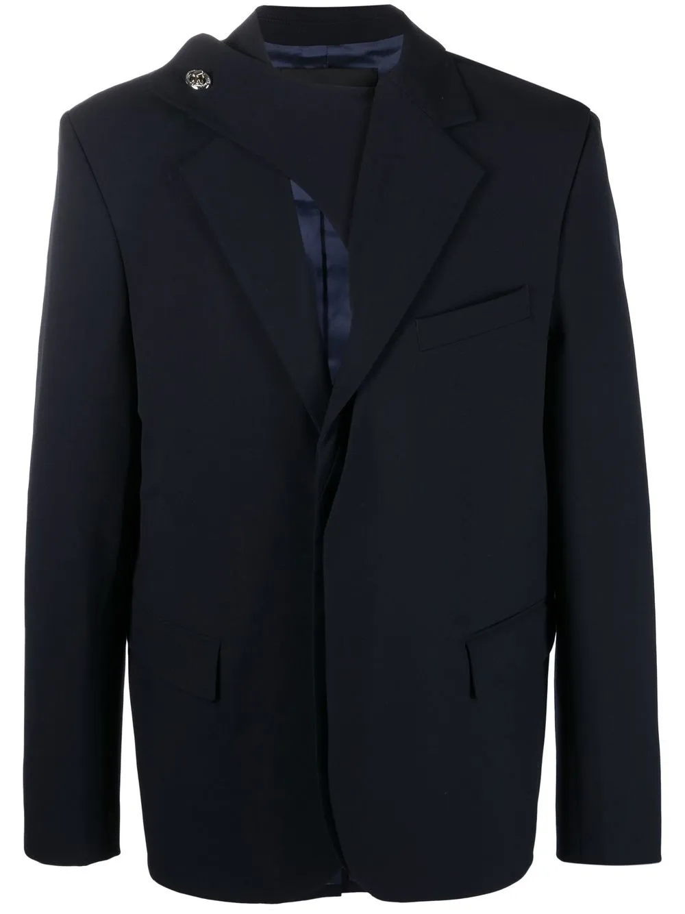 

Botter deconstructed cut-out coat - Blue