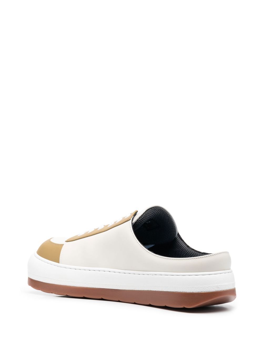 Shop Sunnei Two-tone Slippers In Neutrals