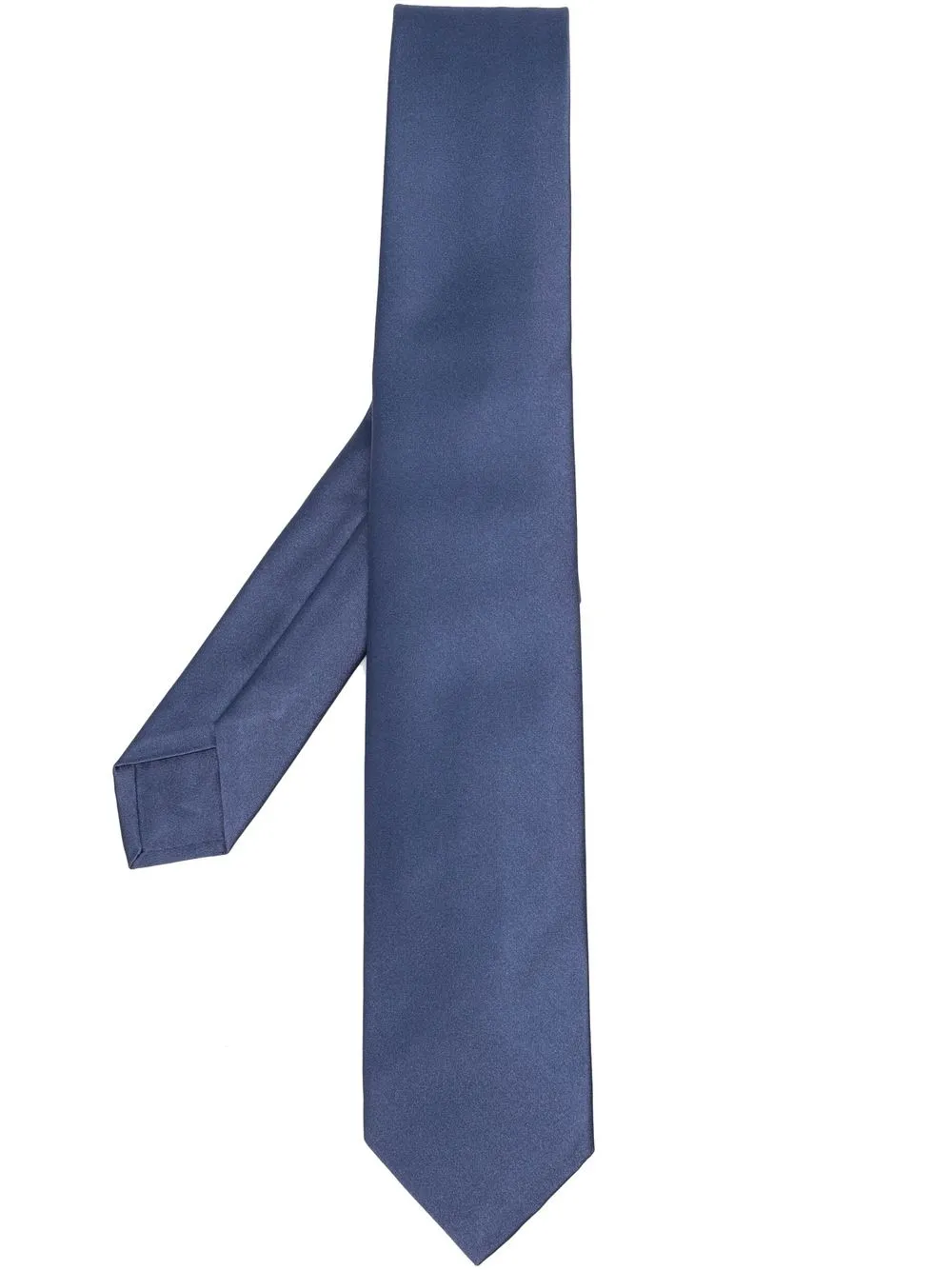 

Barba satin-effect finish tie - Blue