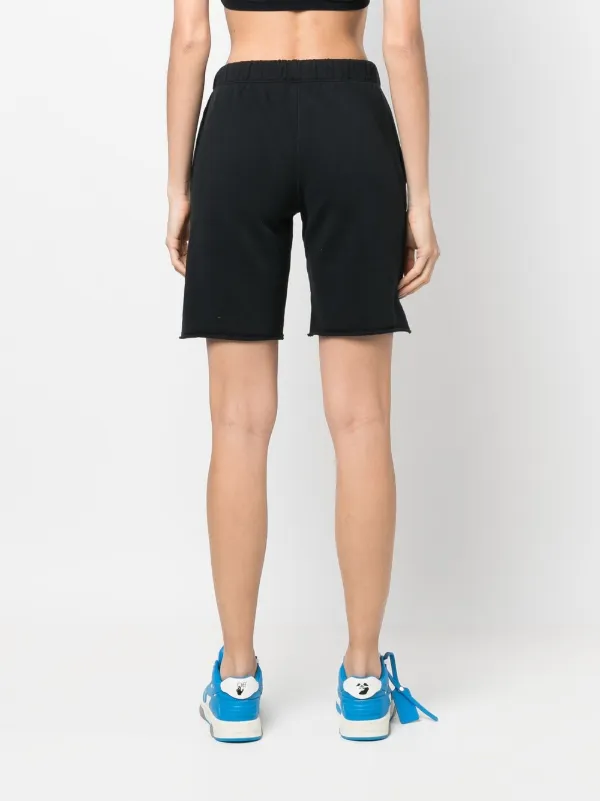 Heron Preston logo-patch organic-cotton knee-length Shorts