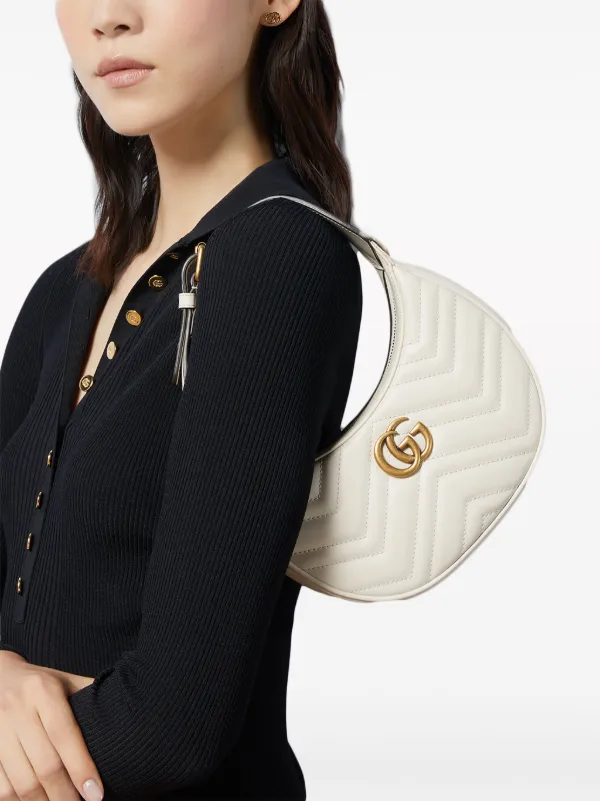 GG Marmont half-moon-shaped mini bag