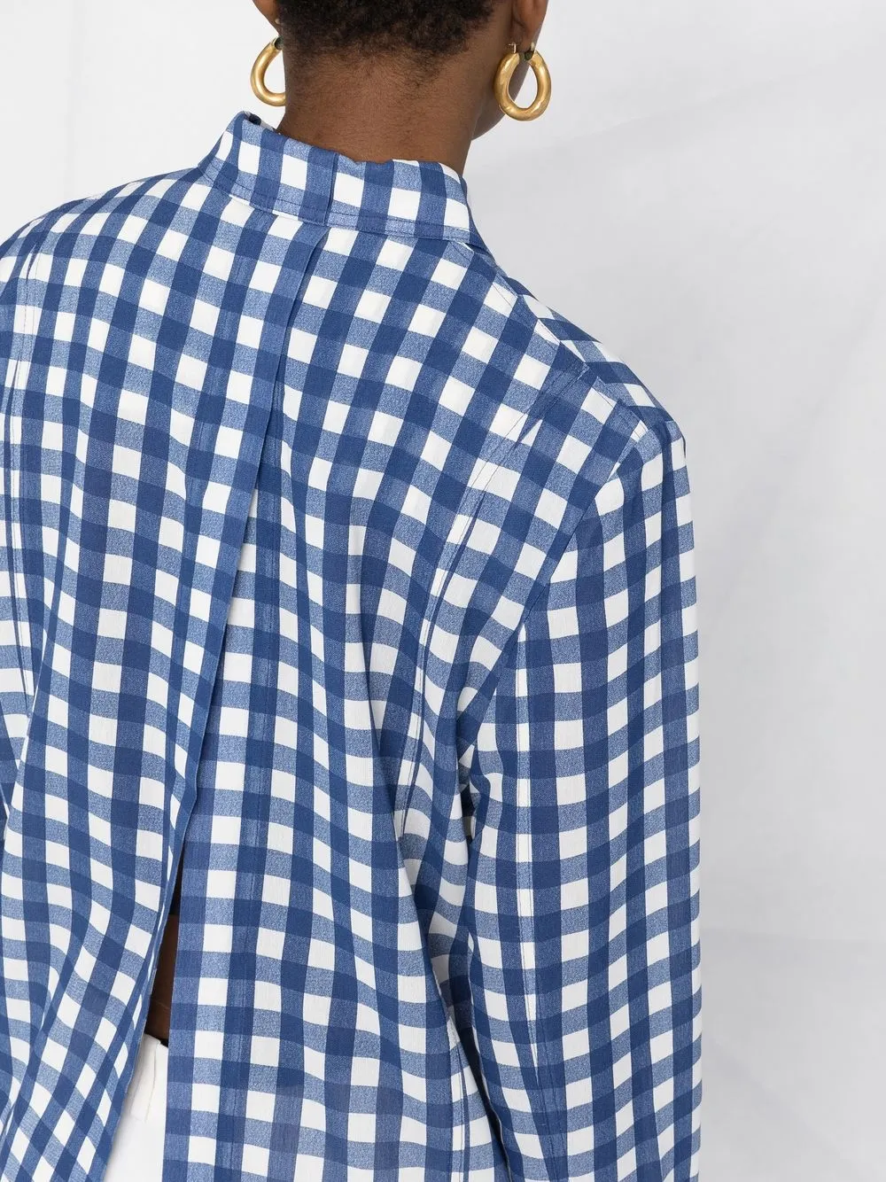 jacquemusチェックカットソー Jacquemus チェックシャツ | ブルー | FARFETCH JP