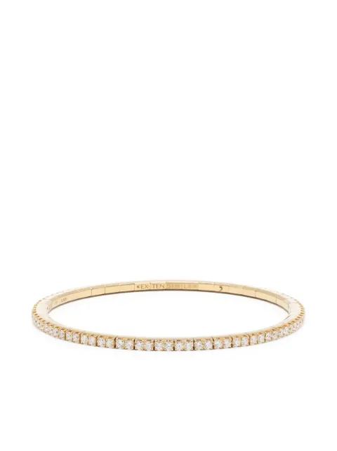 Roberto Demeglio 18kt yellow gold diamond stretchy bangle